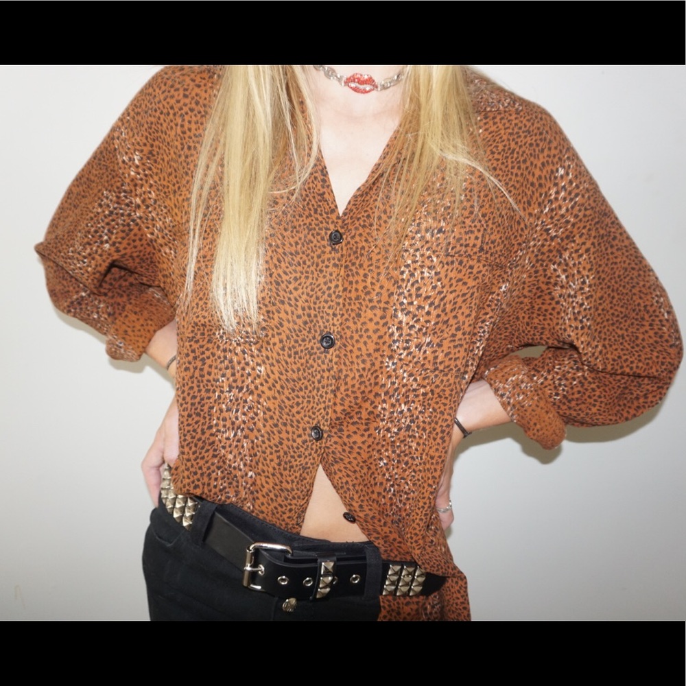 Vintage Leopard Blouse